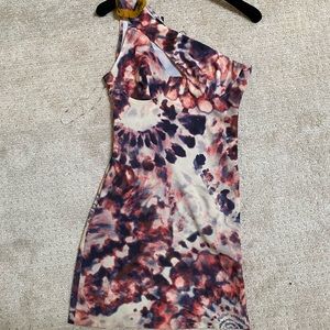 JADED LDN asymmetrical mini dress size XS